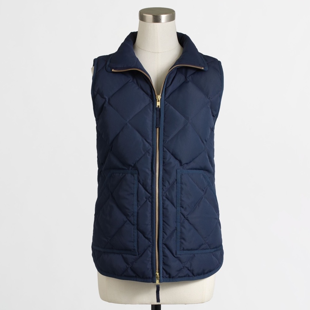 J. Crew Down Quilted Puffer Vest Women’s